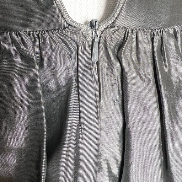 Vintage Rimini by Shaw Beaded Lace Sleeveless Evening Wedding Dress Silver Sz 2 - Picture 7 of 15